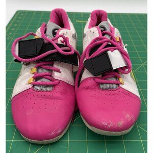 Reebok CrossFit Lifter Shoes Womens Size 8 Orange Leather U-Form Weightlifting